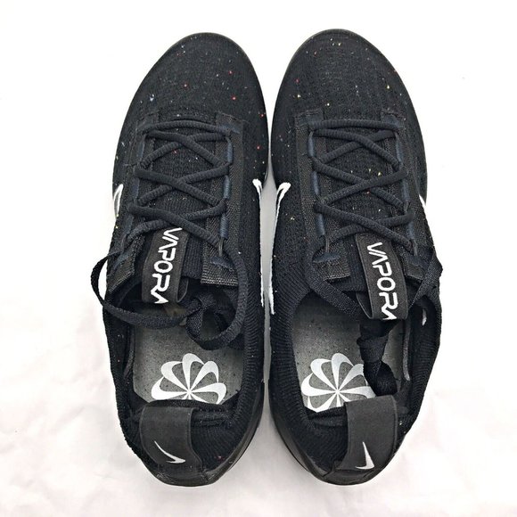 Nike Air Vapormax 2021 FK Flyknit Black Silver White DC4112-002 Womens S… - Picture 3 of 7